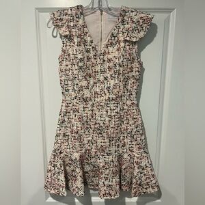 Adelyn Rae Multicolored Tweed Mini Dress